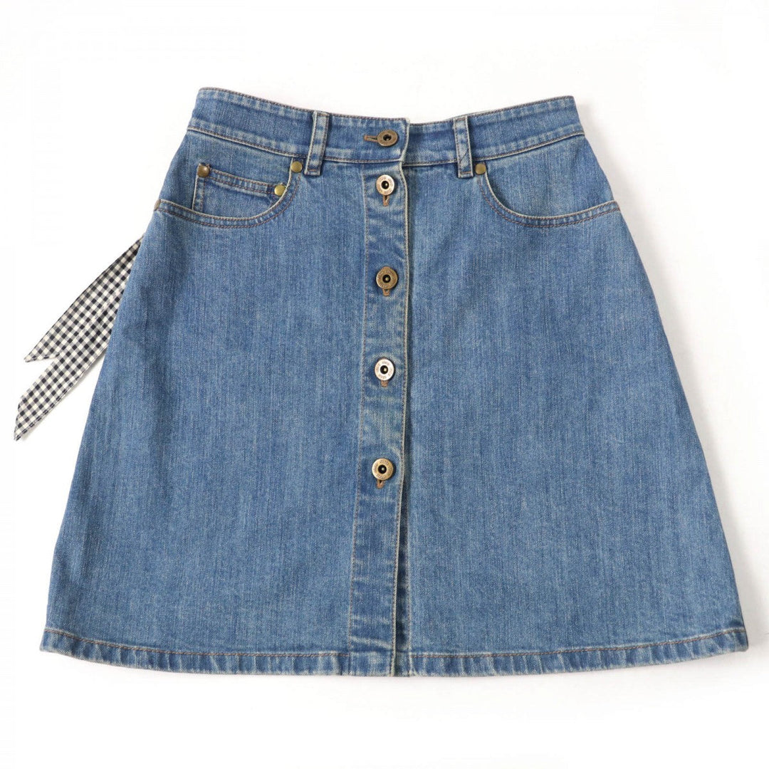 MIUMIU Mini skirt cotton Indigo 36
