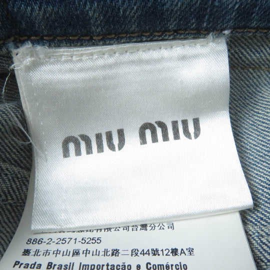 MIUMIU Mini skirt cotton Indigo 36