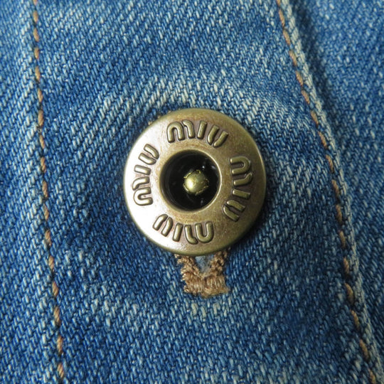 MIUMIU Mini skirt cotton Indigo 36