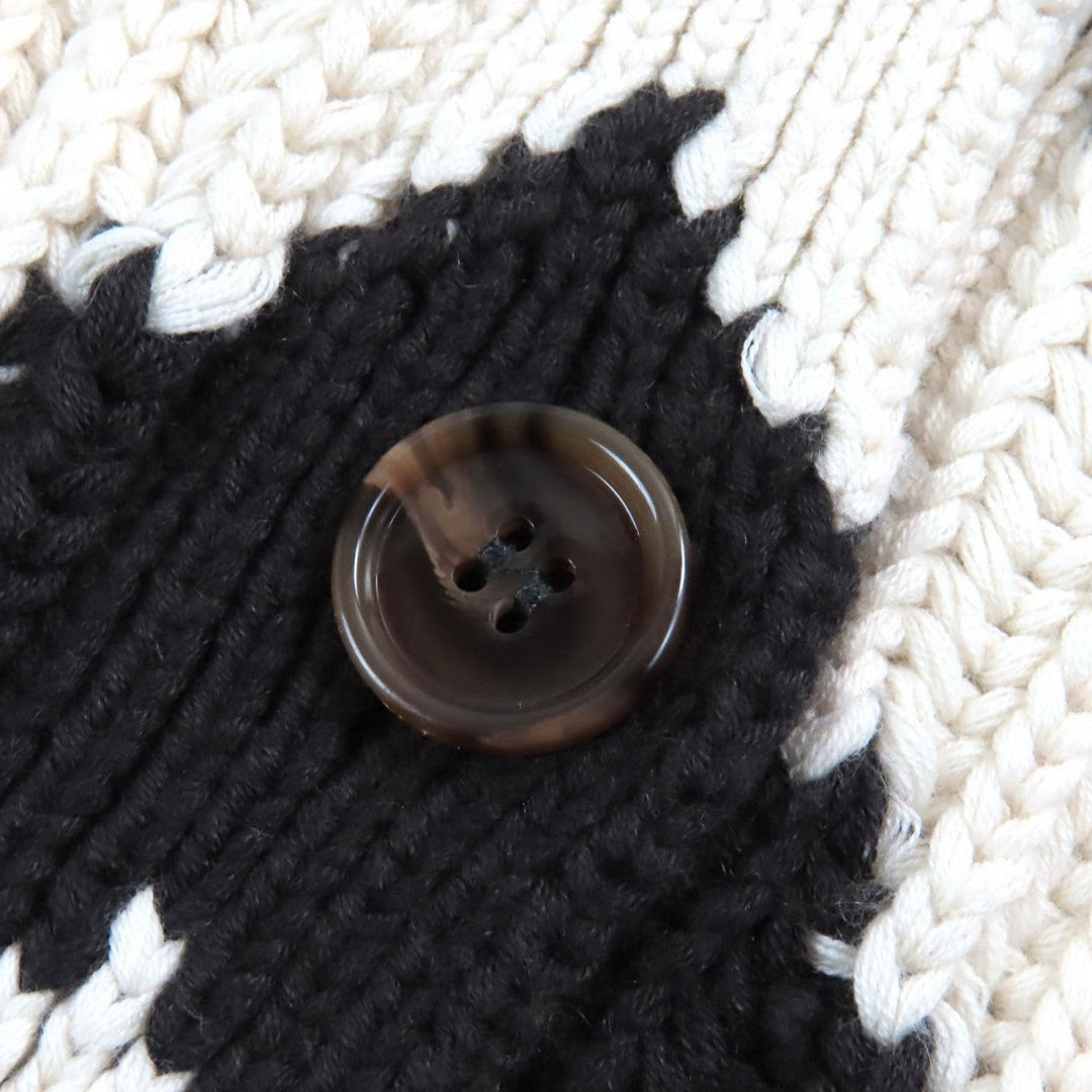 BURBERRY cardigan 8055730 cashmere Brown Black White Bordeaux S