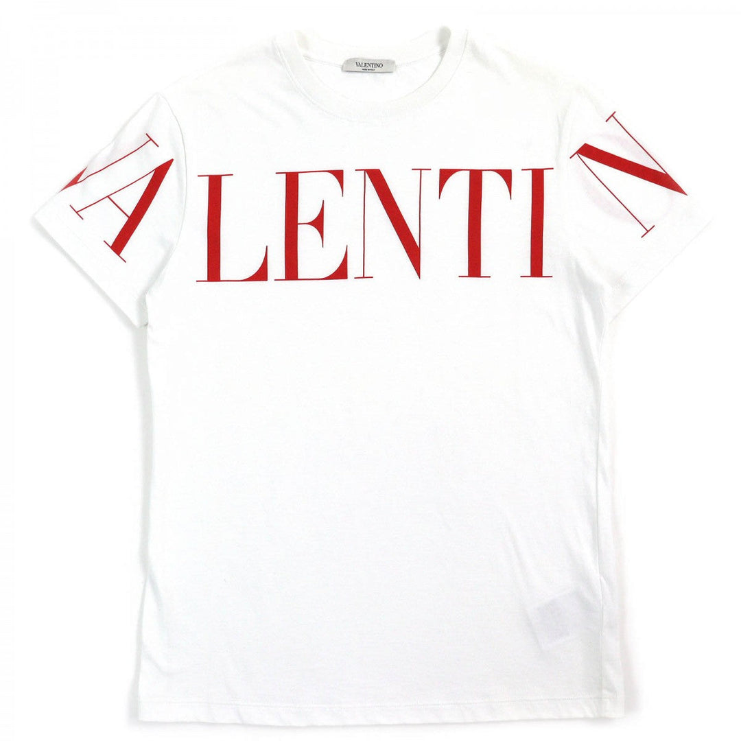 VALENTINO Short sleeve T-shirt UV3MG03B5FN Main: 100% cotton White red mens XS Used Authentic