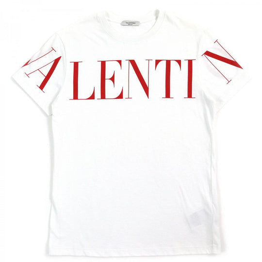 VALENTINO Short sleeve T-shirt UV3MG03B5FN Main: 100% cotton White red mens XS Used Authentic
