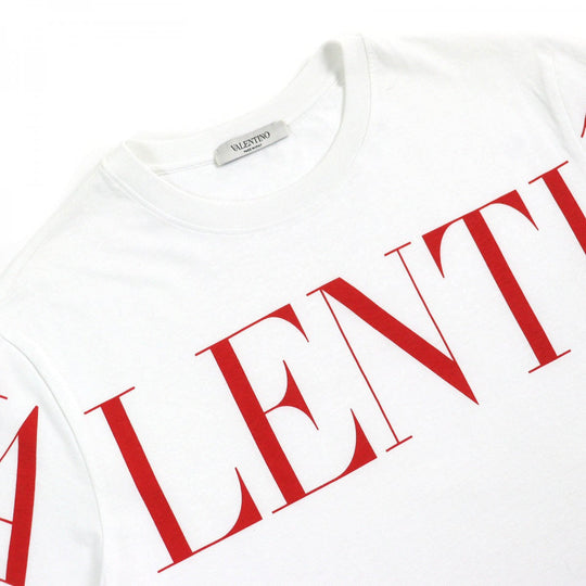 VALENTINO Short sleeve T-shirt UV3MG03B5FN Main: 100% cotton White red mens XS Used Authentic