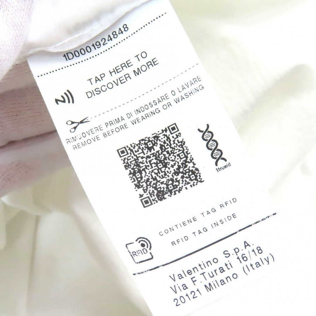 VALENTINO Short sleeve T-shirt UV3MG03B5FN Main: 100% cotton White red mens XS Used Authentic