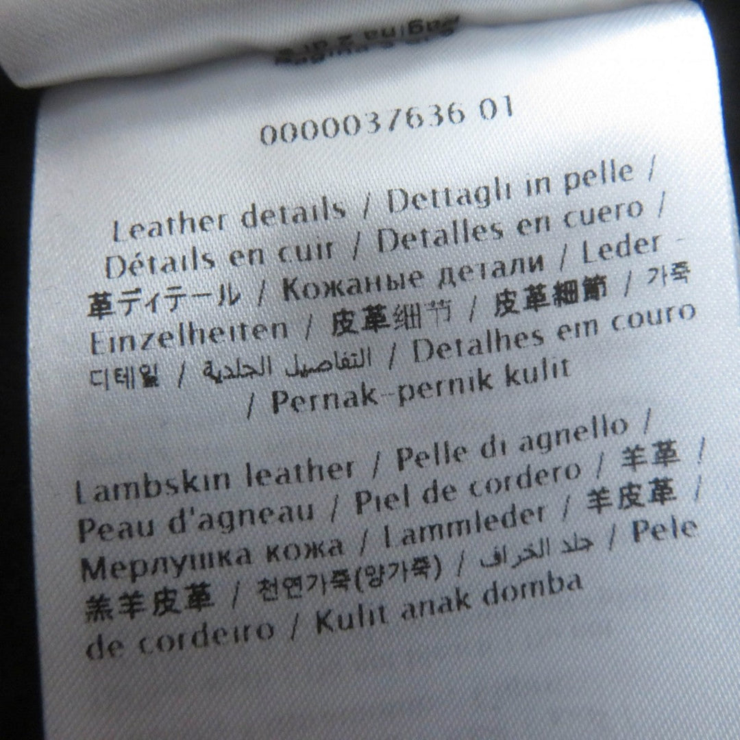 VALENTINO poncho WB3CG2A015E Main: 90% wool, Main: 10% cashmere, Leather: sheepskin, Lining: 100% cupra Dark navy Women 42 Used Authentic