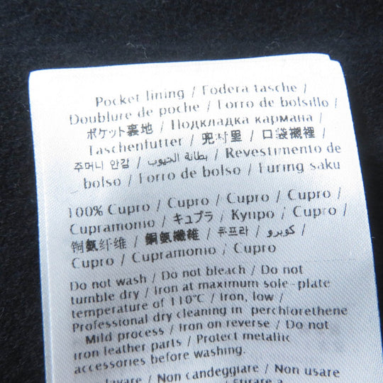 VALENTINO poncho WB3CG2A015E Main: 90% wool, Main: 10% cashmere, Leather: sheepskin, Lining: 100% cupra Dark navy Women 42 Used Authentic