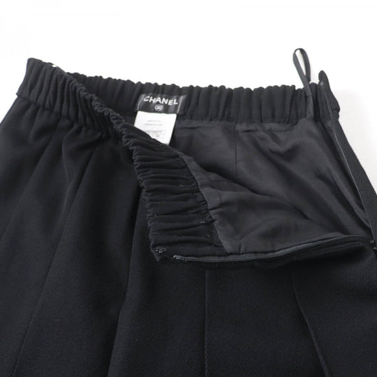 CHANEL Pleated skirt P46707V34279 Main: 100% wool, Lining: 100% silk black Women 34 Used Authentic