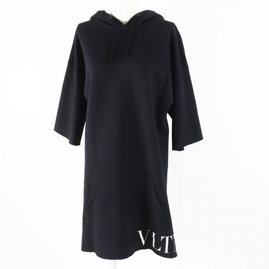 VALENTINO one piece QB3MF05Z495 Outer material: 92% cotton, Outer material: 8% nylon, Outer material: 95% cotton, Outer material: 5% polyurethane black Women S Used Authentic