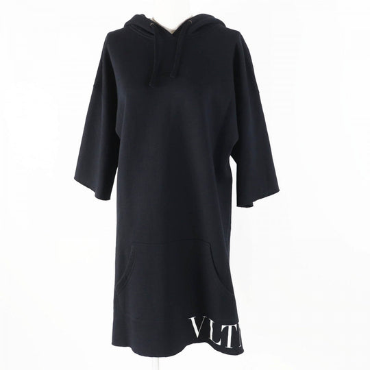 VALENTINO one piece QB3MF05Z495 Outer material: 92% cotton, Outer material: 8% nylon, Outer material: 95% cotton, Outer material: 5% polyurethane black Women S Used Authentic