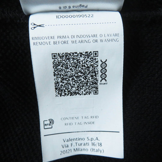 VALENTINO one piece QB3MF05Z495 Outer material: 92% cotton, Outer material: 8% nylon, Outer material: 95% cotton, Outer material: 5% polyurethane black Women S Used Authentic