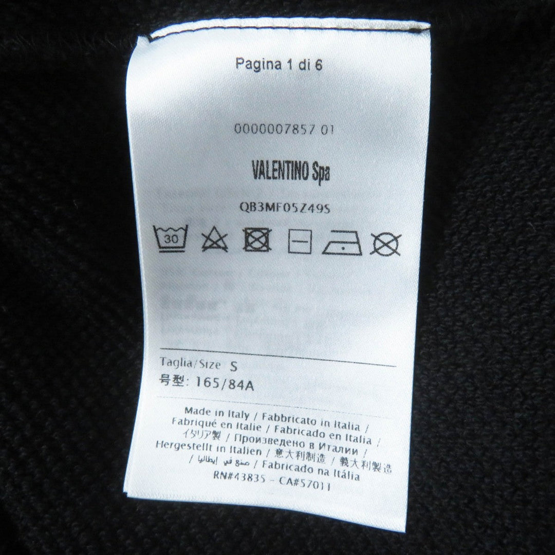 VALENTINO one piece QB3MF05Z495 Outer material: 92% cotton, Outer material: 8% nylon, Outer material: 95% cotton, Outer material: 5% polyurethane black Women S Used Authentic