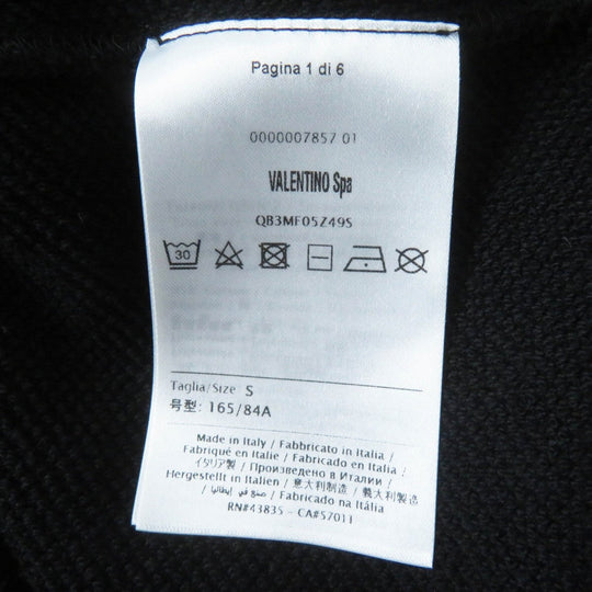 VALENTINO one piece QB3MF05Z495 Outer material: 92% cotton, Outer material: 8% nylon, Outer material: 95% cotton, Outer material: 5% polyurethane black Women S Used Authentic