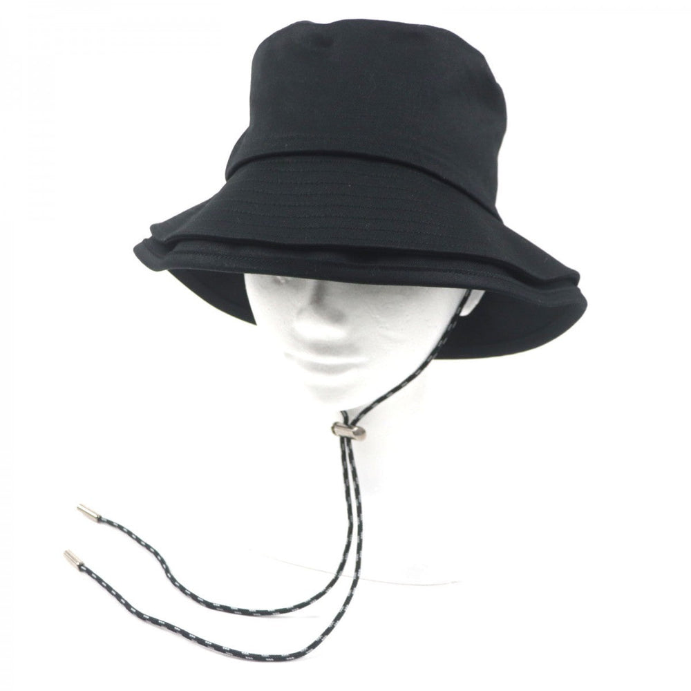 Sacai hat 22-0414S Outer: 100% cotton, Lining: 100% cupra, Leather part: leather black Twill mens 1 Used Authentic