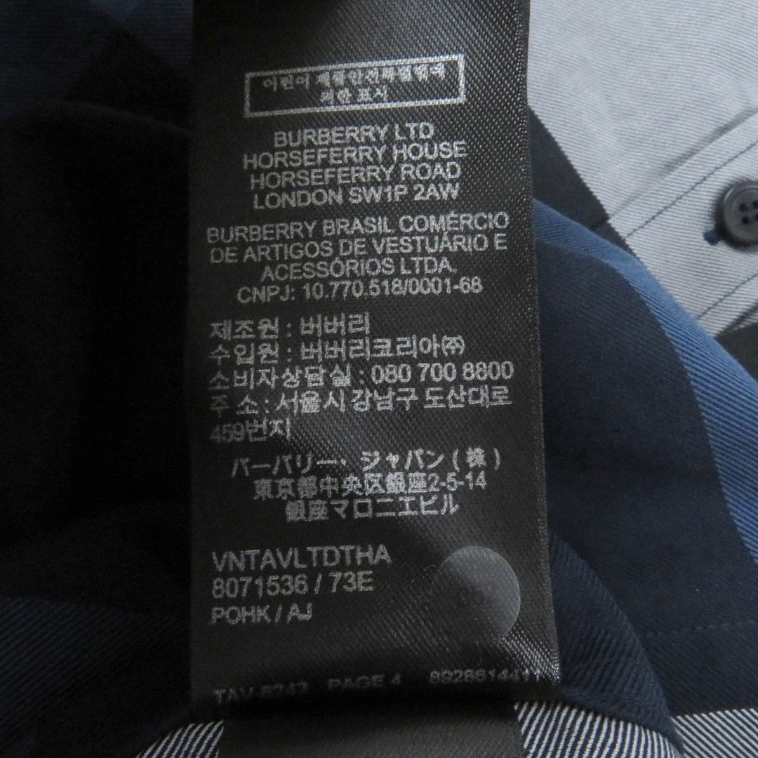 BURBERRY Long sleeve shirt 8071536 cotton Navy type S