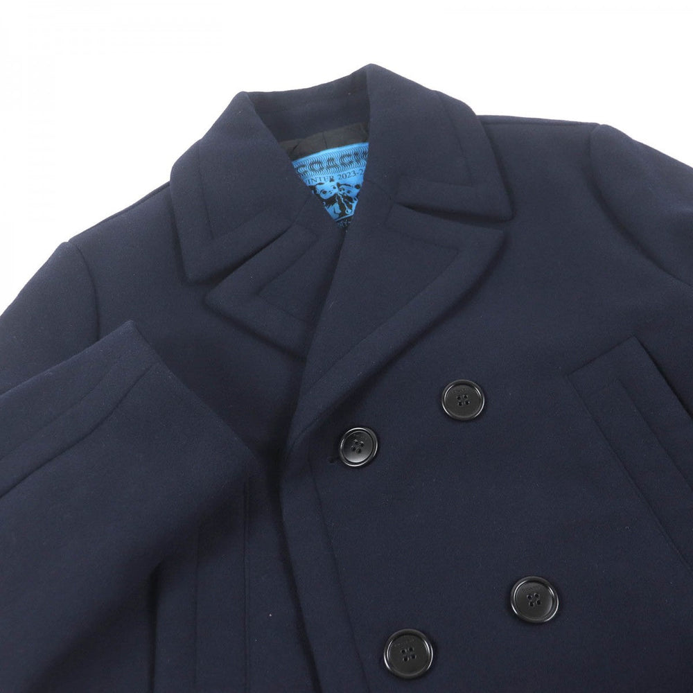 COACH Double chester coat CQ256 Outer: 53% wool, Outer: 47% polyester, Lining: 58% polyester, Lining: 42% rayon, Filling: 100% polyester Navy mens M Used Authentic