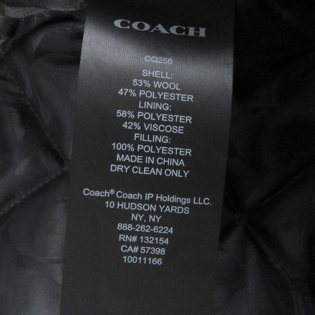 COACH Double chester coat CQ256 Outer: 53% wool, Outer: 47% polyester, Lining: 58% polyester, Lining: 42% rayon, Filling: 100% polyester Navy mens M Used Authentic
