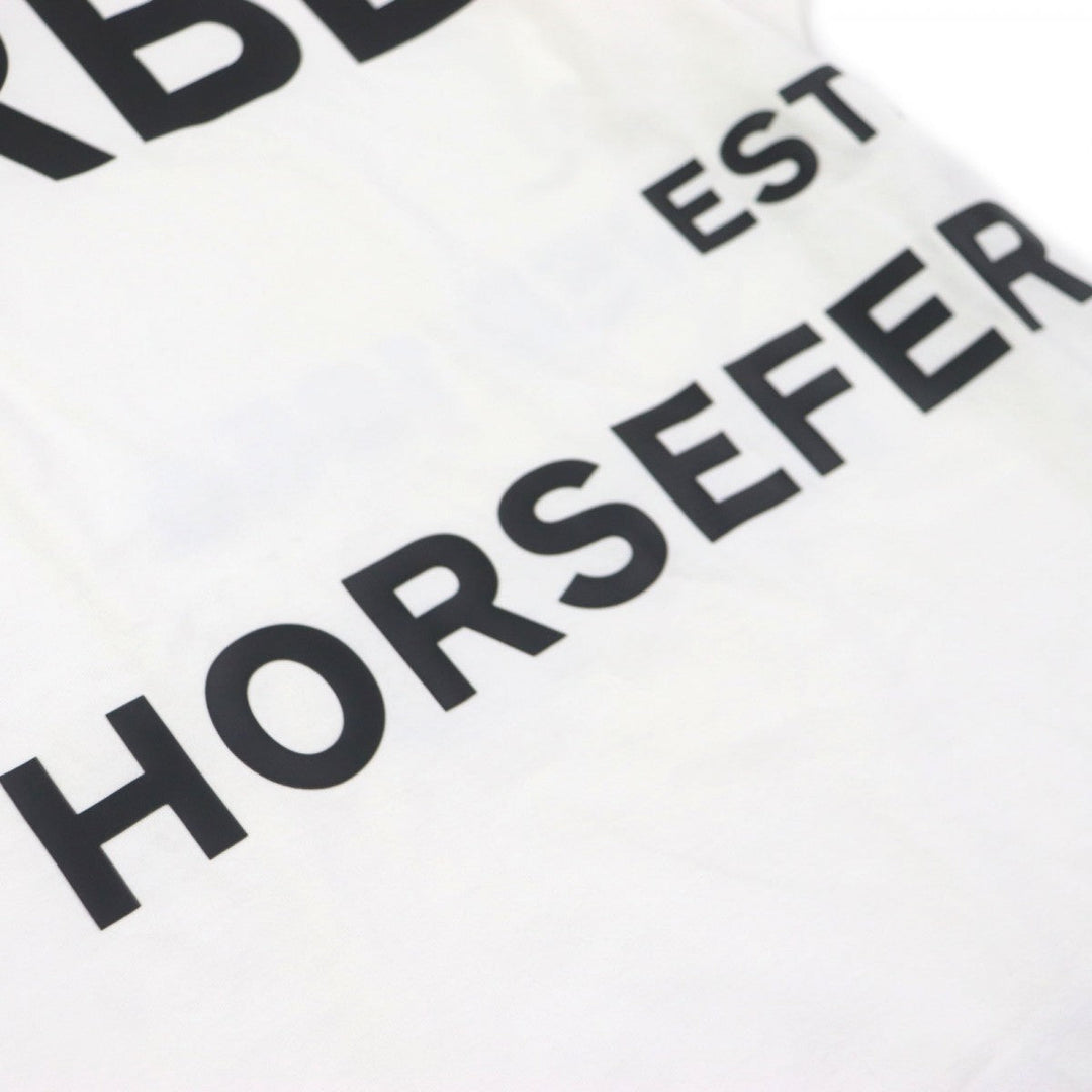 BURBERRY Short sleeve T-shirt 8040691 Main: 97% cotton, Main: 3% elastane white HARLFORD WHITE mens M Used Authentic