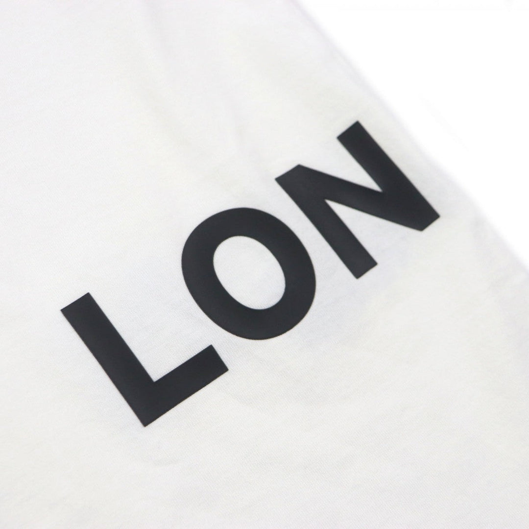 BURBERRY Short sleeve T-shirt 8040691 Main: 97% cotton, Main: 3% elastane white HARLFORD WHITE mens M Used Authentic