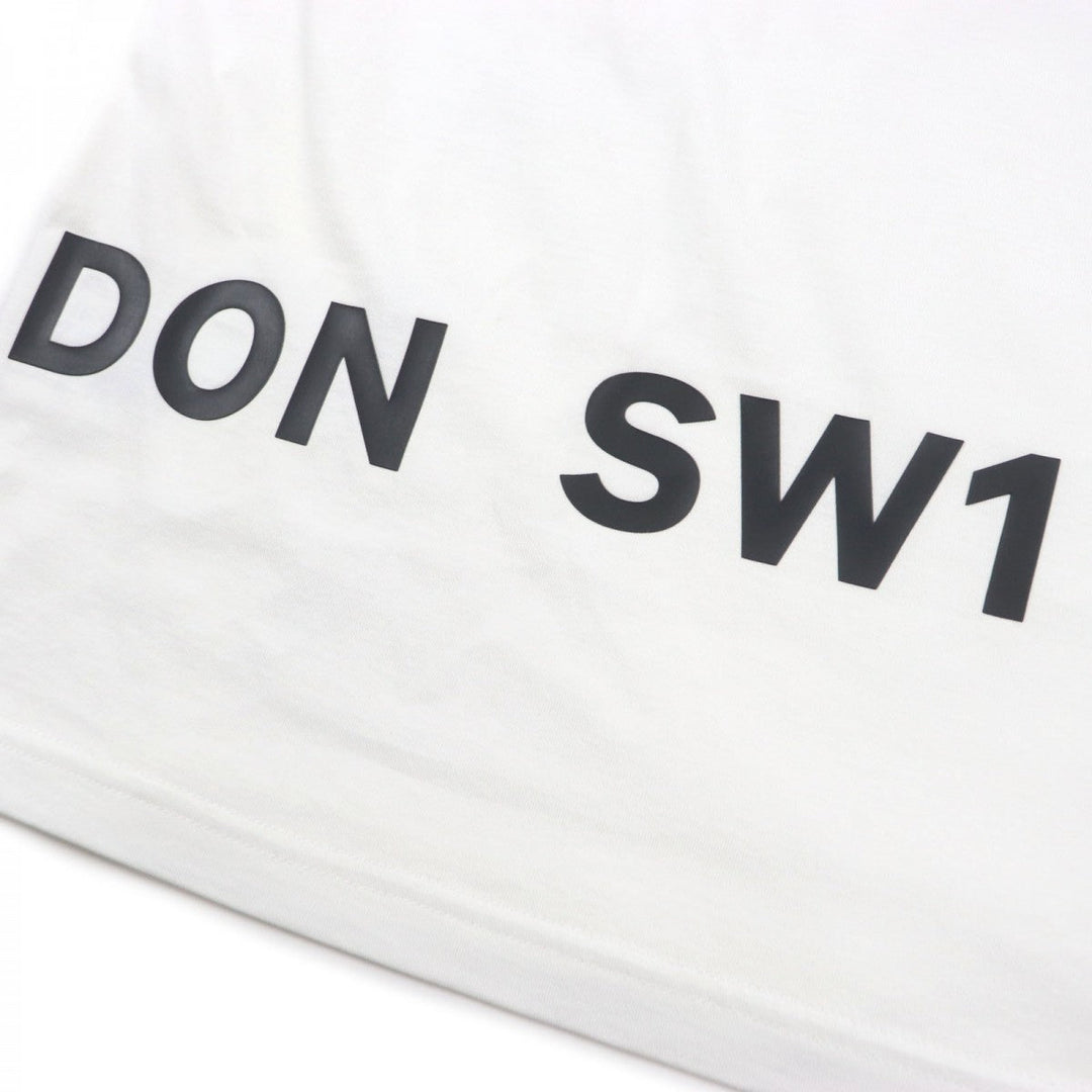 BURBERRY Short sleeve T-shirt 8040691 Main: 97% cotton, Main: 3% elastane white HARLFORD WHITE mens M Used Authentic