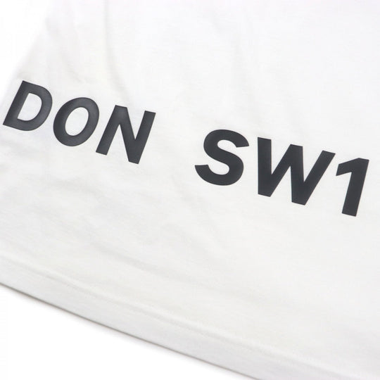 BURBERRY Short sleeve T-shirt 8040691 Main: 97% cotton, Main: 3% elastane white HARLFORD WHITE mens M Used Authentic