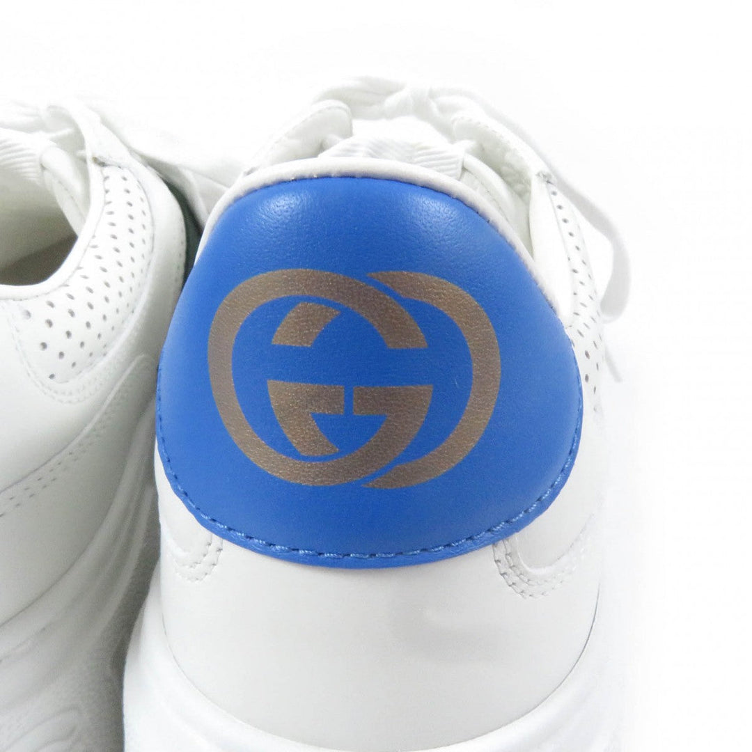 GUCCI Low cut sneakers 669698 Main: Leather white mens 10.5 Used Authentic