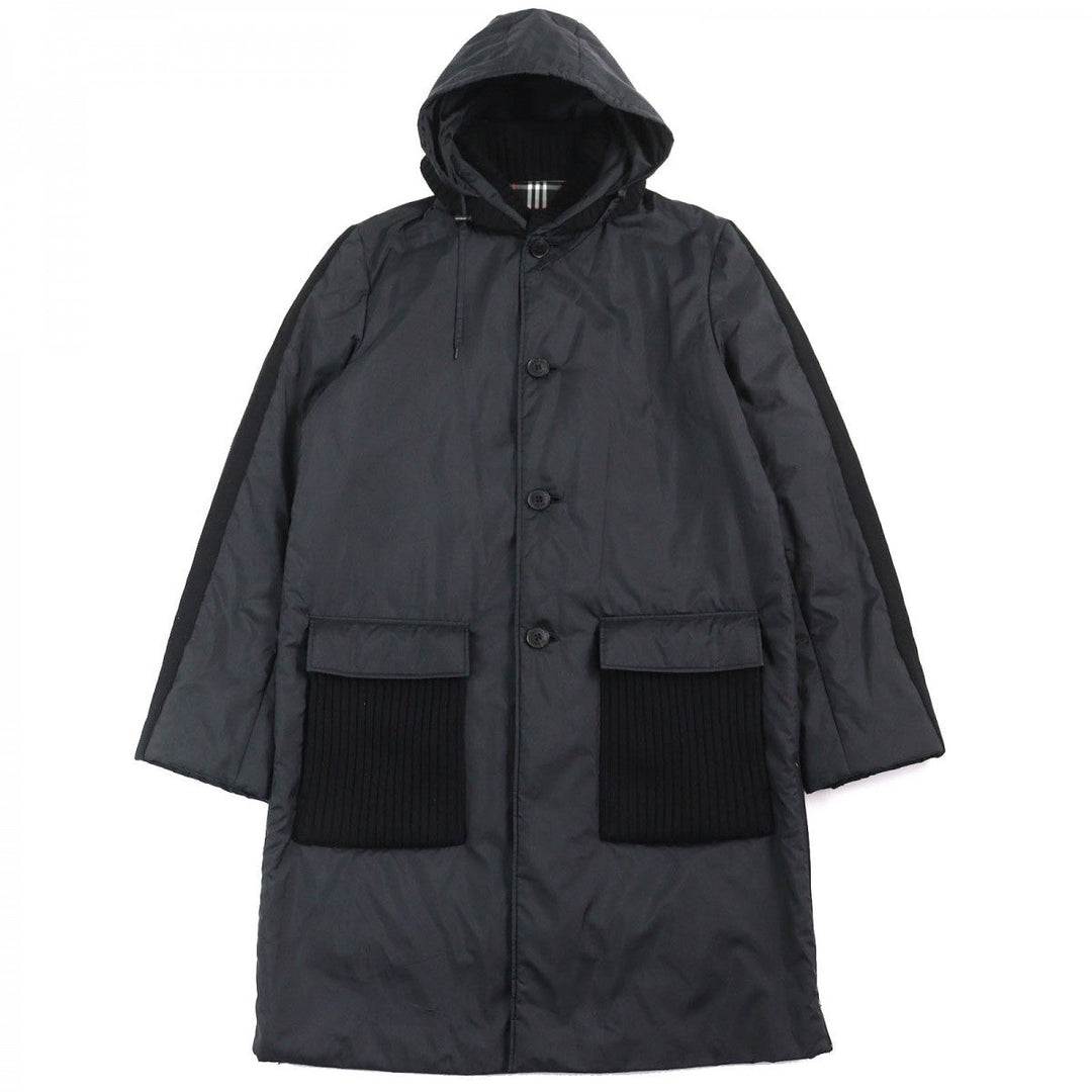BURBERRY BLACK LABEL coat Outer: 100% polyester, Part: 100% wool, Filling: 100% polyester, Lining: Polyester, Lining: Cupra black mens L Used Authentic