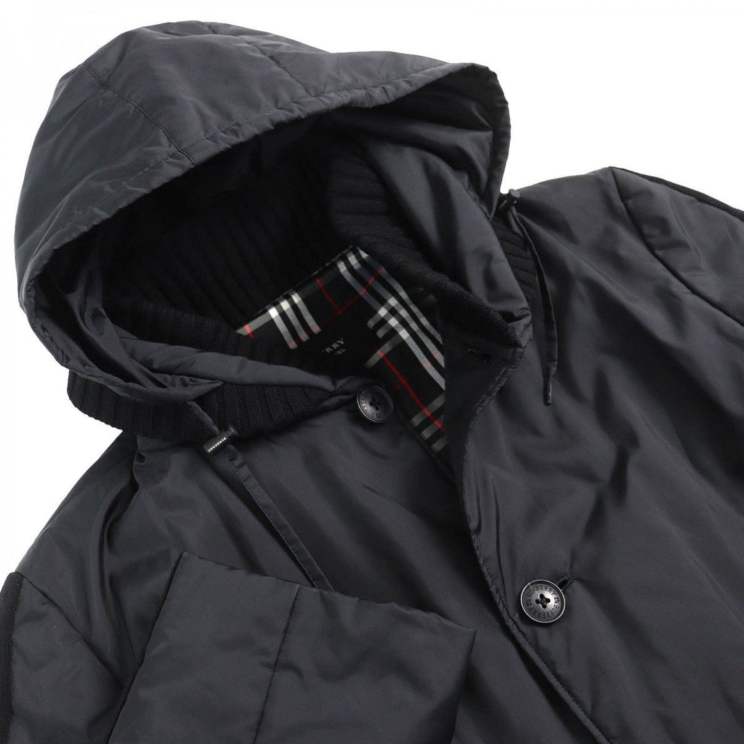 BURBERRY BLACK LABEL coat Outer: 100% polyester, Part: 100% wool, Filling: 100% polyester, Lining: Polyester, Lining: Cupra black mens L Used Authentic
