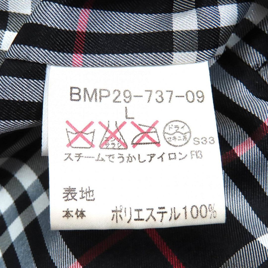 BURBERRY BLACK LABEL coat Outer: 100% polyester, Part: 100% wool, Filling: 100% polyester, Lining: Polyester, Lining: Cupra black mens L Used Authentic