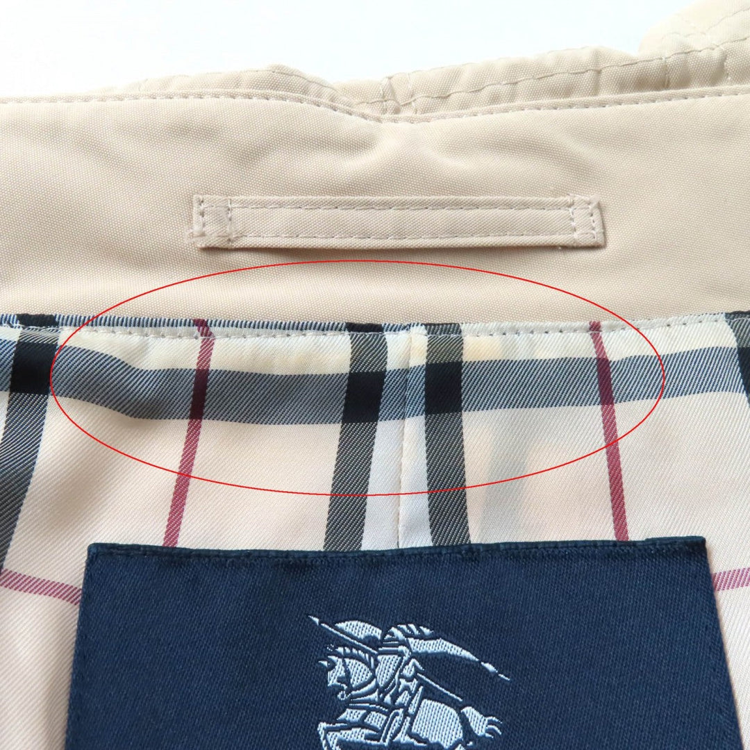 BURBERRY LONDON Jacket FD225-352 Outer: 100% polyester, Filling: 100% polyester, Lining: 100% polyester beige Women 11 Used Authentic