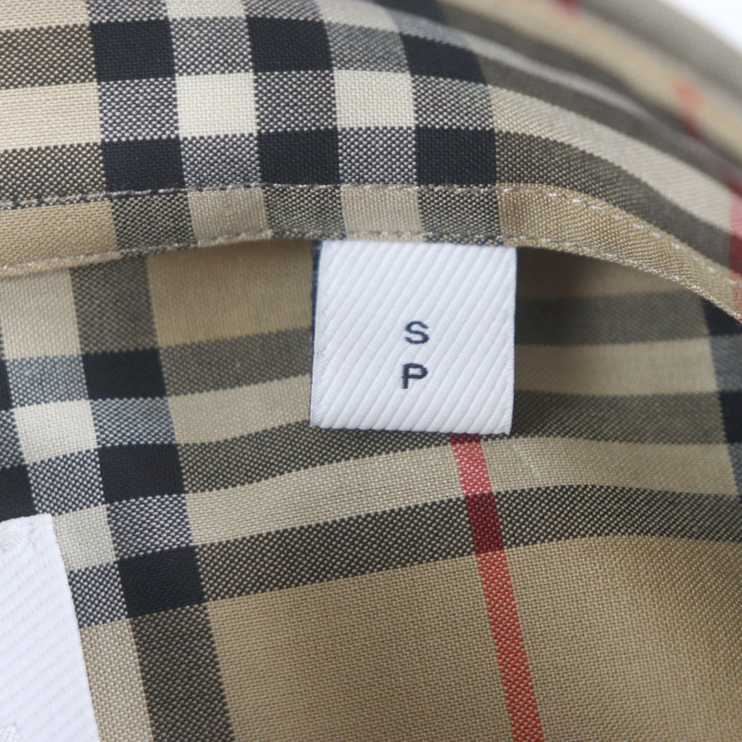 BURBERRY Long sleeve shirt 8070582 Main: 100% cotton Brown mens S Used Authentic