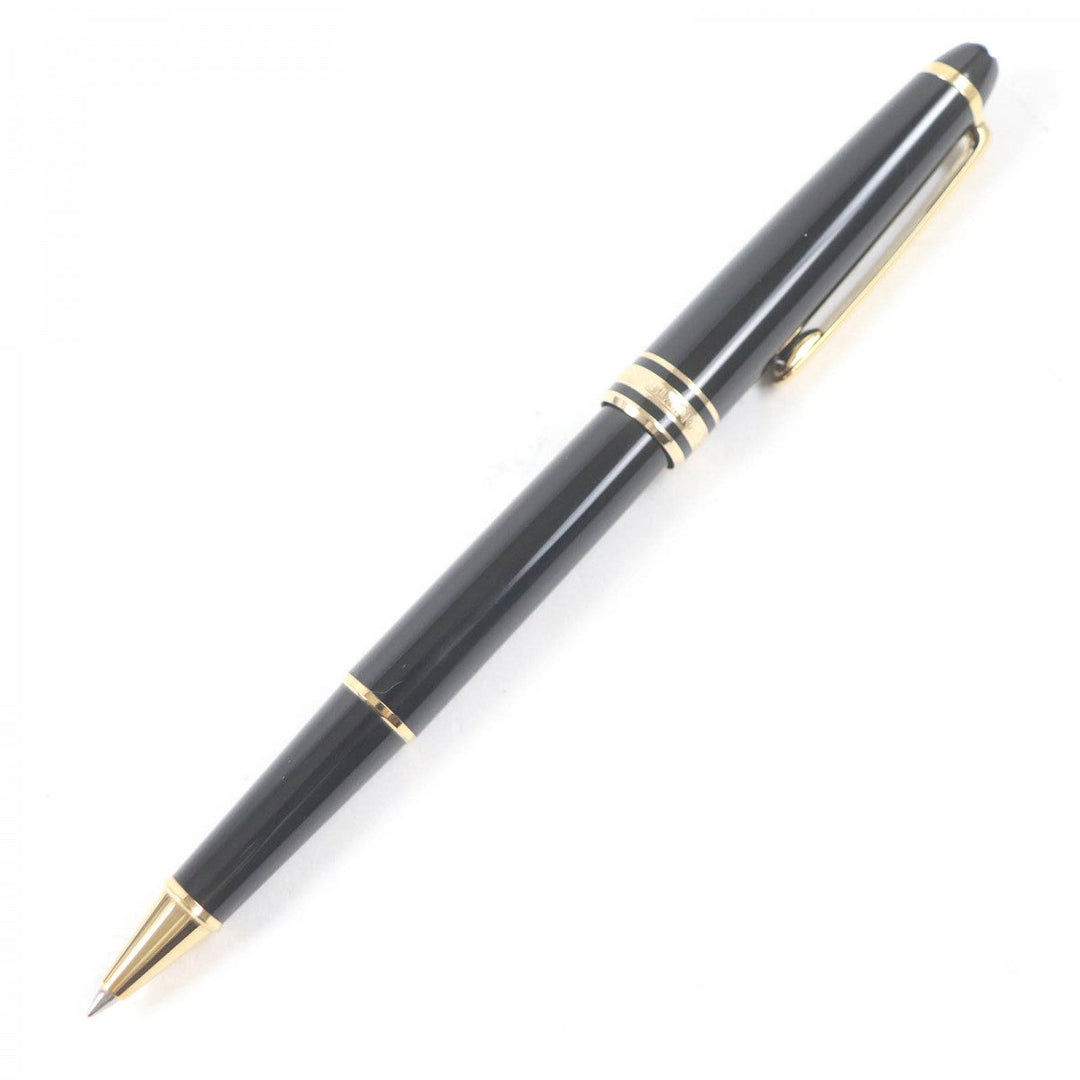 MONTBLANC Ballpoint pen Resin, Gold Plated Black gold mens(Unisex) Used Authentic