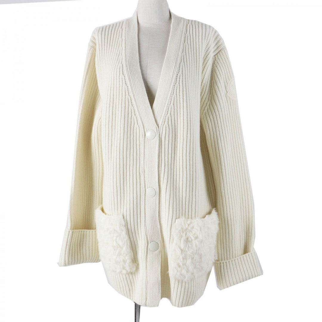 MONCLER cardigan wool white CARDIGAN TRICOT M