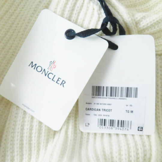 MONCLER cardigan wool white CARDIGAN TRICOT M
