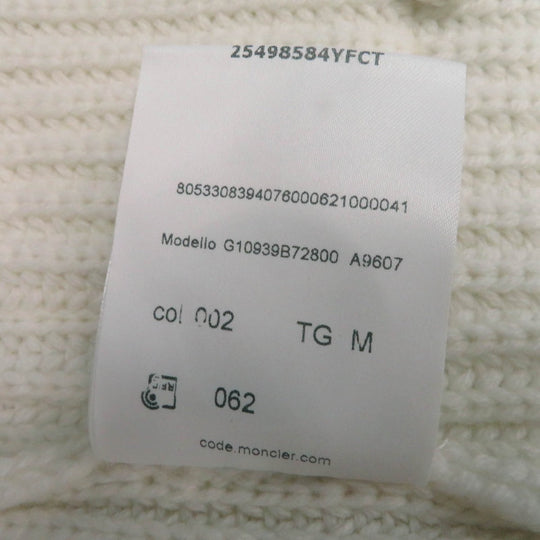 MONCLER cardigan wool white CARDIGAN TRICOT M