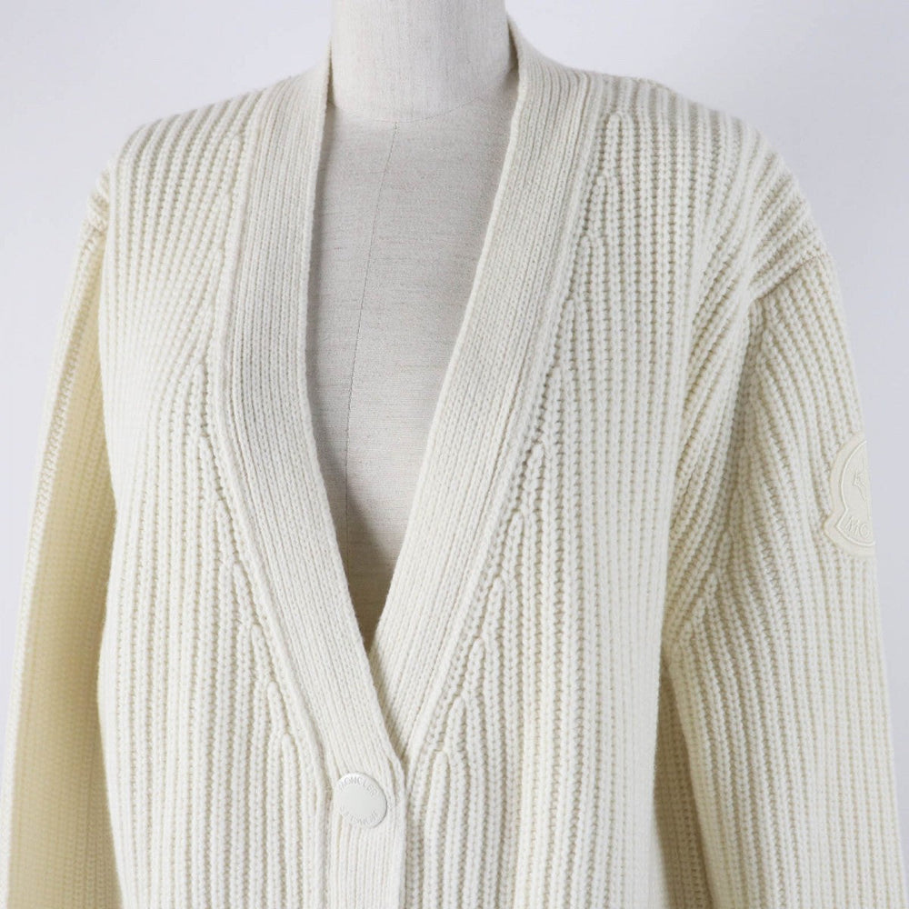 MONCLER cardigan wool white CARDIGAN TRICOT M