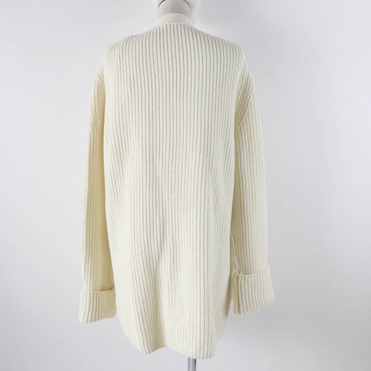 MONCLER cardigan wool white CARDIGAN TRICOT M