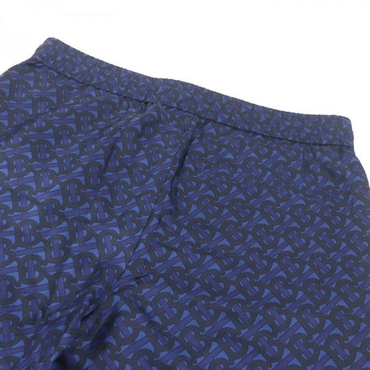 BURBERRY Shorts 8048875 Main: 100% silk Navy mens M Used Authentic