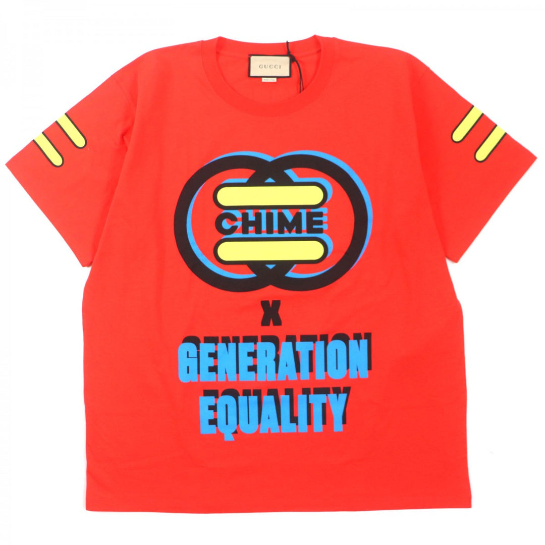 GUCCI Short sleeve T-shirt 616036 cotton Red L