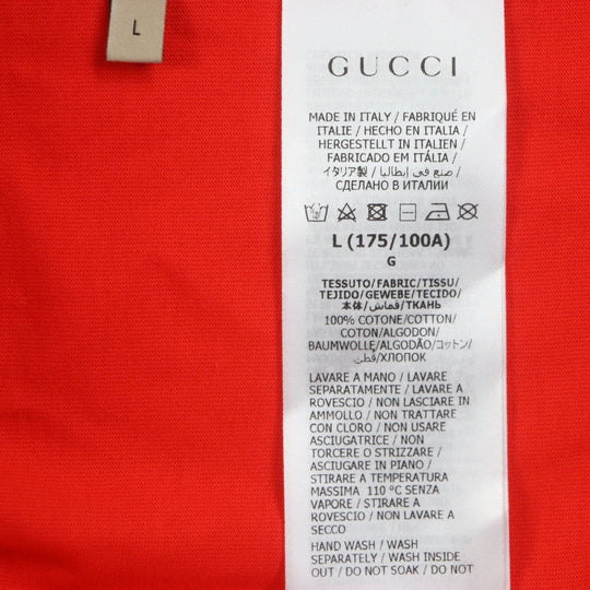 GUCCI Short sleeve T-shirt 616036 cotton Red L