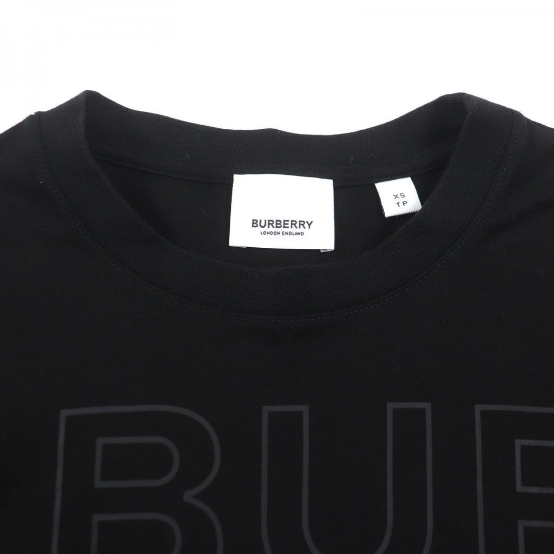 BURBERRY Short sleeve T-shirt 8036185 Main: 100% cotton, some parts: 97% cotton, some parts: 3% elastane black mens XS Used Authentic