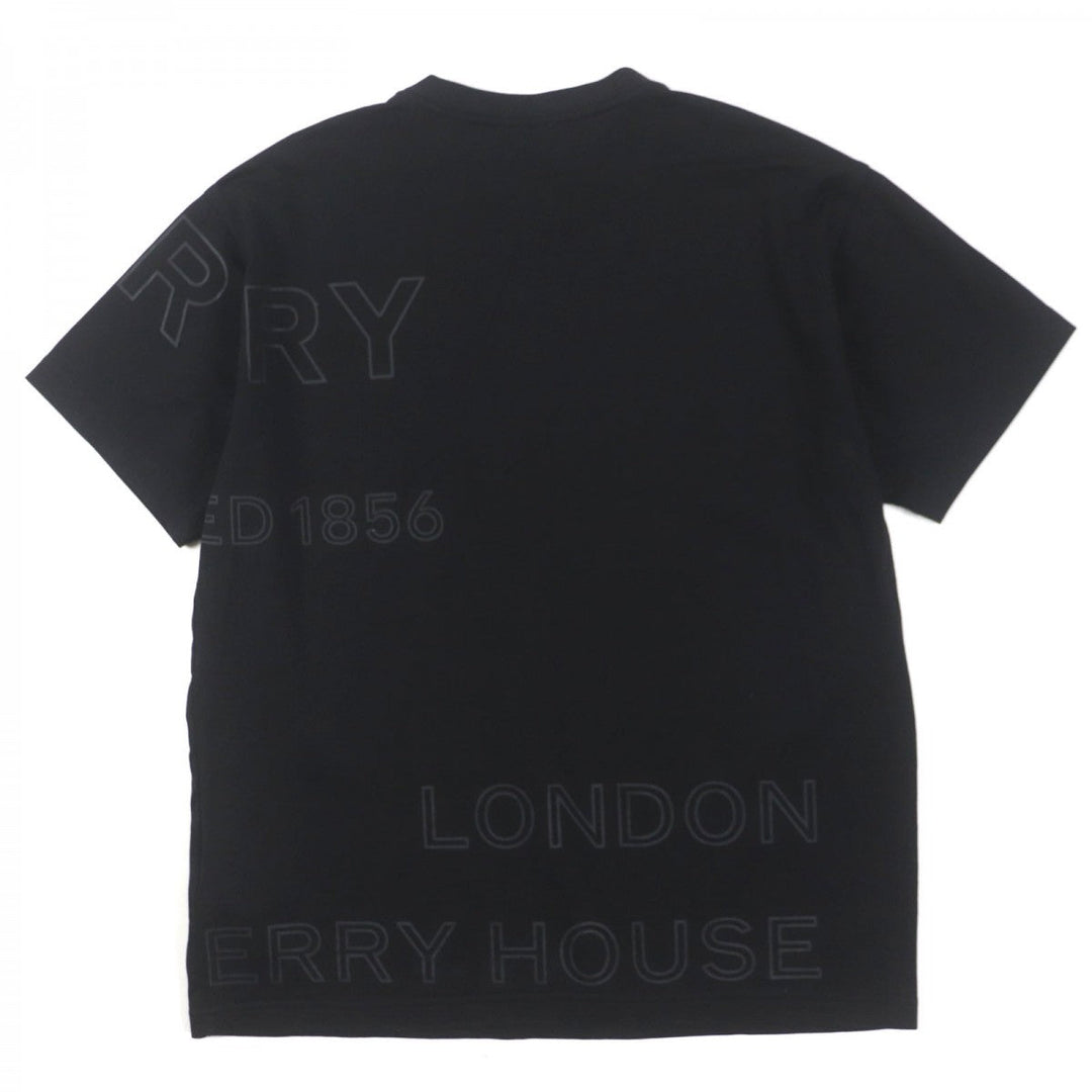 BURBERRY Short sleeve T-shirt 8036185 Main: 100% cotton, some parts: 97% cotton, some parts: 3% elastane black mens XS Used Authentic