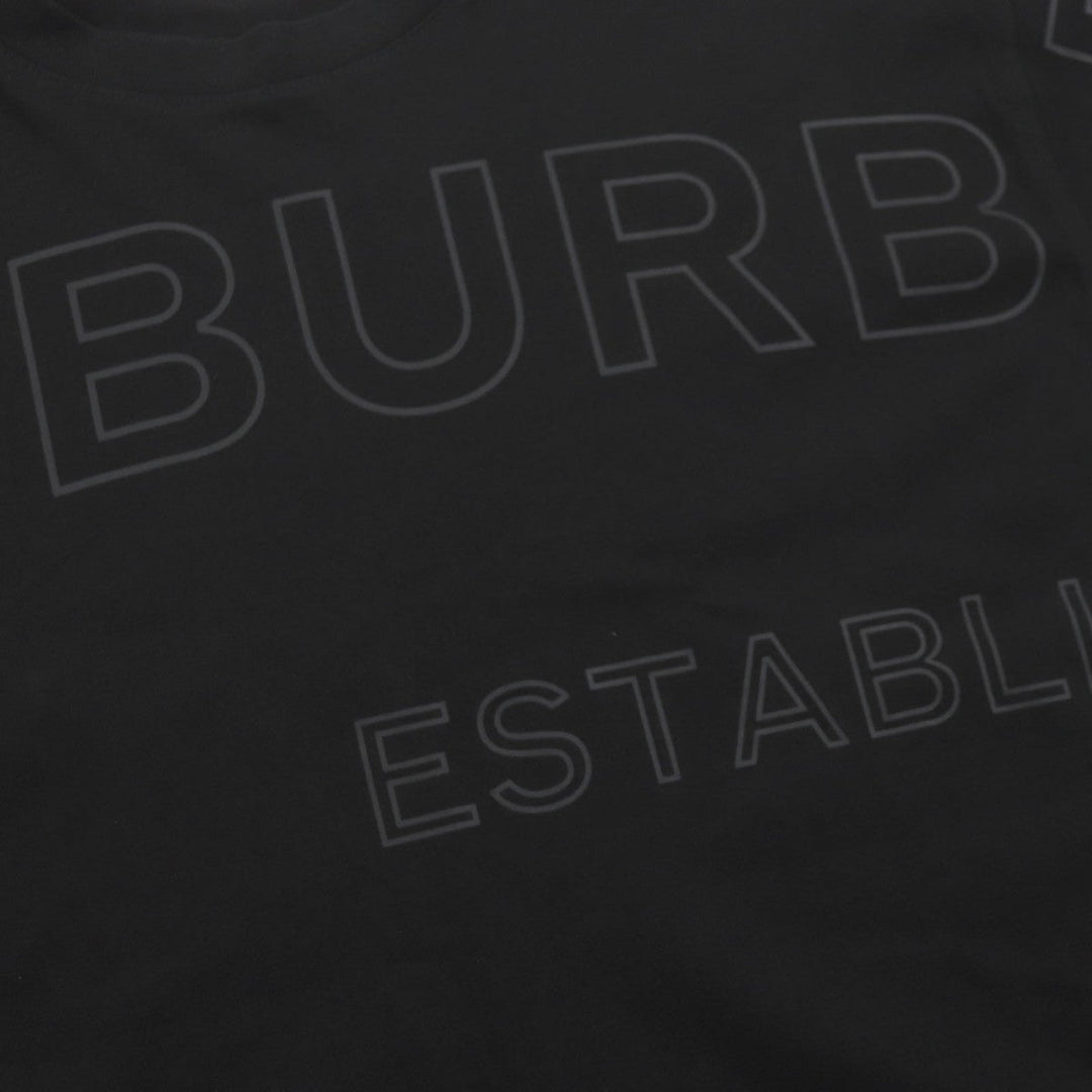 BURBERRY Short sleeve T-shirt 8036185 Main: 100% cotton, some parts: 97% cotton, some parts: 3% elastane black mens XS Used Authentic