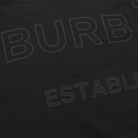 BURBERRY Short sleeve T-shirt 8036185 Main: 100% cotton, some parts: 97% cotton, some parts: 3% elastane black mens XS Used Authentic