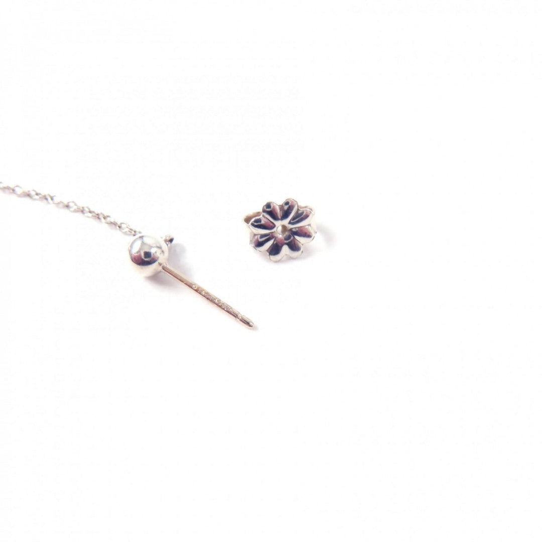 TIFFANY&Co. Pierce Main: SV925, Part: Freshwater pearl Silver white Ziegfeld Collection Drop Pierce Women Used Authentic