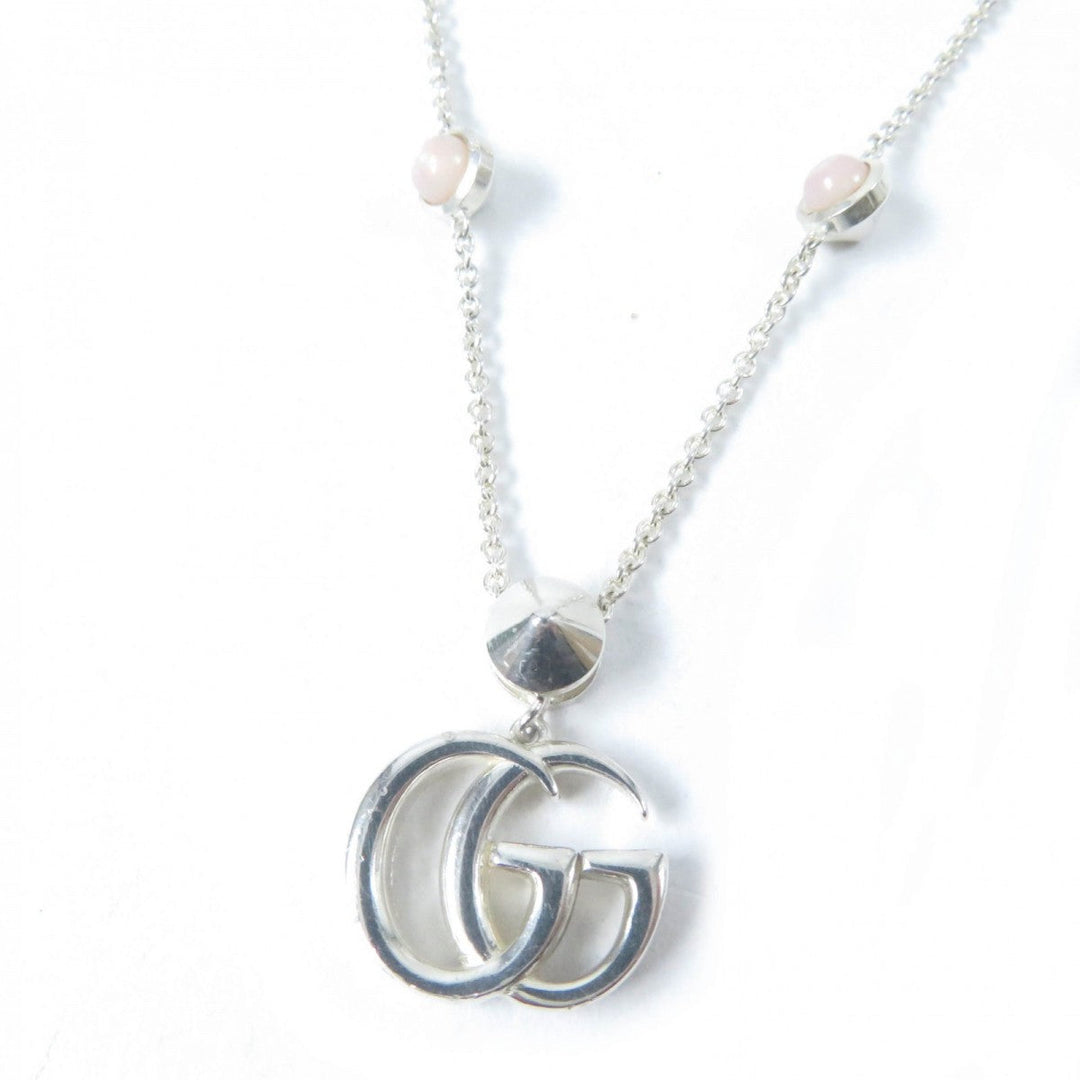 GUCCI Necklace 527399 Main: AG925, Part: Mother of pearl Silver pink Women Used Authentic