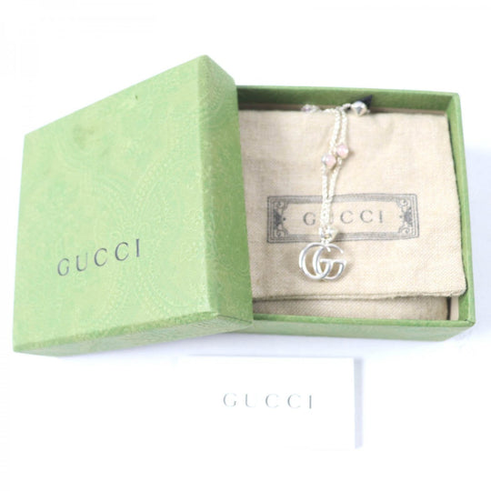 GUCCI Necklace 527399 Main: AG925, Part: Mother of pearl Silver pink Women Used Authentic