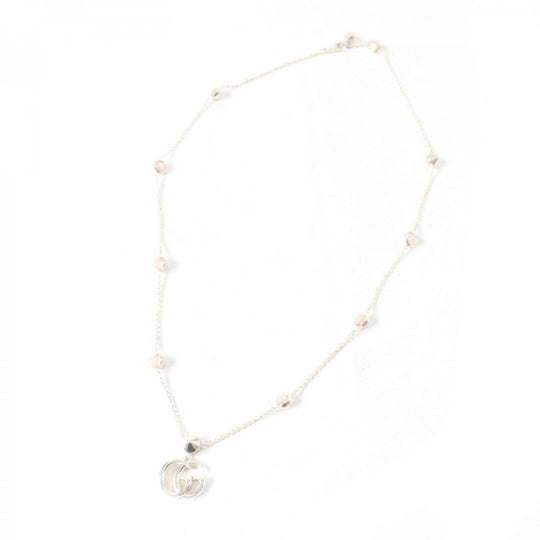 GUCCI Necklace 527399 Main: AG925, Part: Mother of pearl Silver pink Women Used Authentic