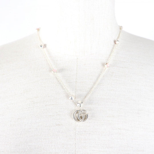 GUCCI Necklace 527399 Main: AG925, Part: Mother of pearl Silver pink Women Used Authentic