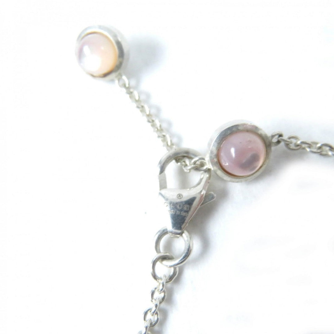 GUCCI Necklace 527399 Main: AG925, Part: Mother of pearl Silver pink Women Used Authentic
