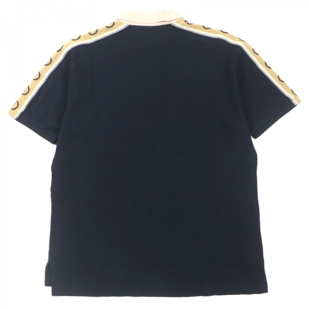 GUCCI Short sleeve polo shirt 598949 cotton Dark navy L
